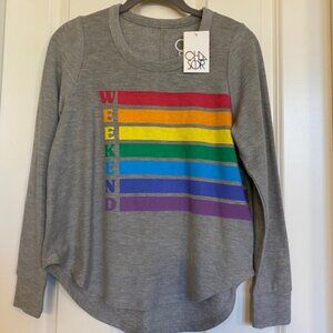 Chaser Sweatshirt Weekend Gray/Rainbow Size S